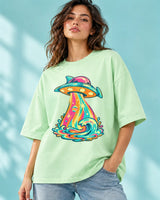 Tropical Transmission Oversized French Terry T-Shirt #StrangeSignals
