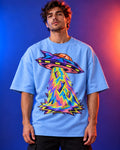 French terry oversized t-shirt with Arcade Anomaly print