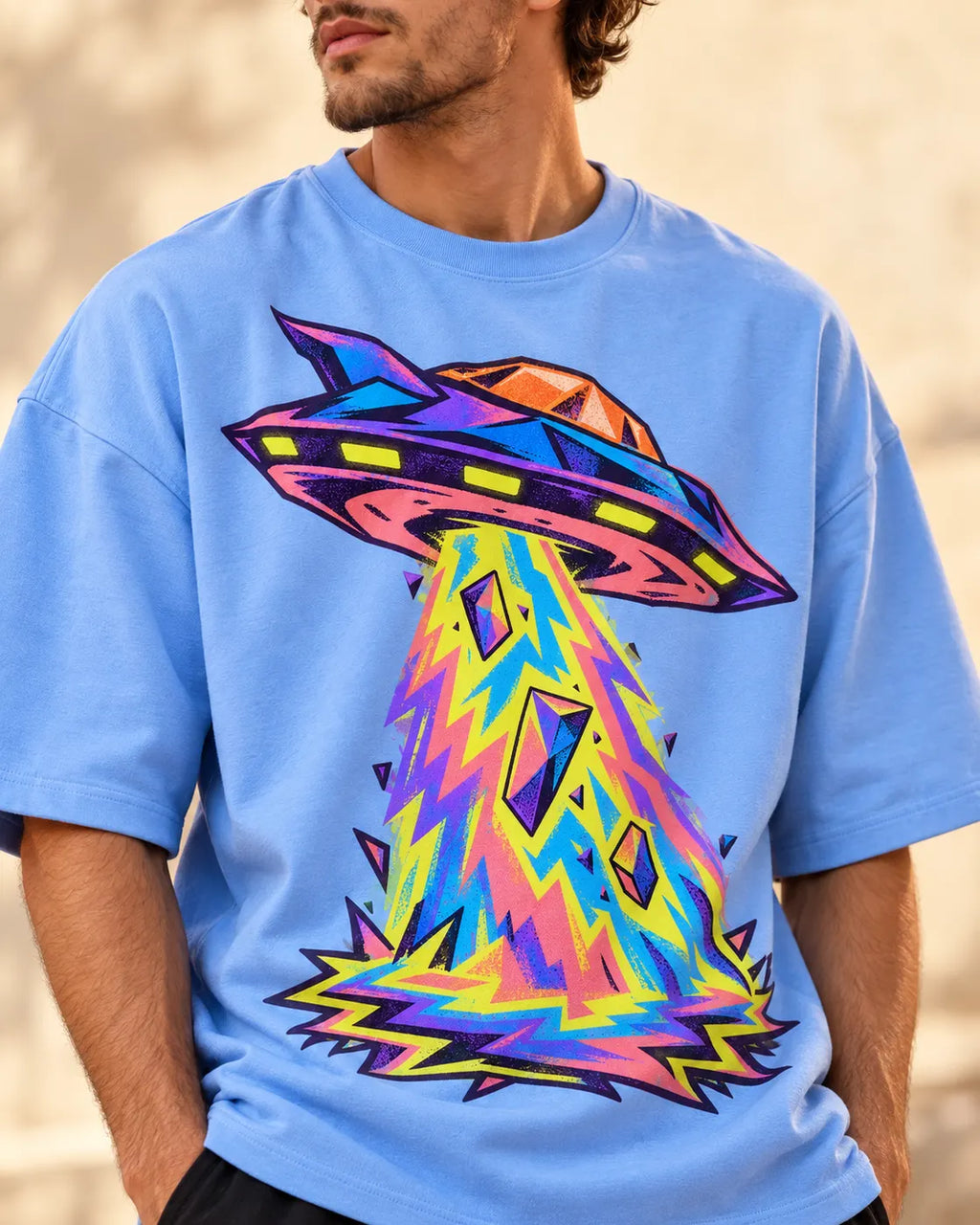 Arcade Anomaly Oversized French Terry T-Shirt #StrangeSignals