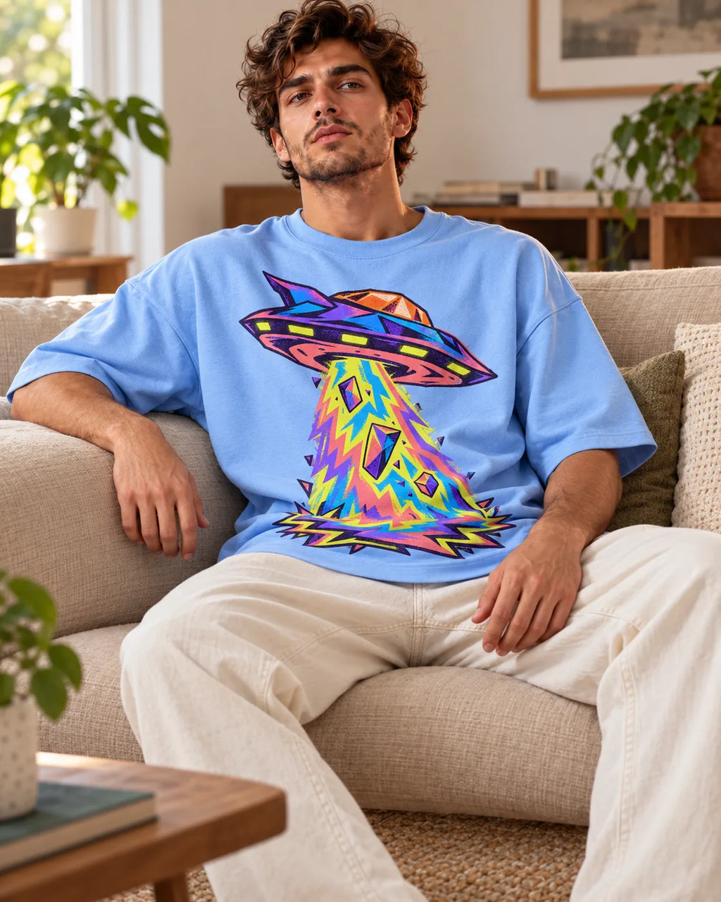 Arcade Anomaly Oversized French Terry T-Shirt #StrangeSignals
