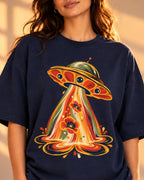 Solar Bloom Oversized French Terry T-Shirt #StrangeSignals