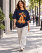 Solar Bloom Oversized French Terry T-Shirt #StrangeSignals