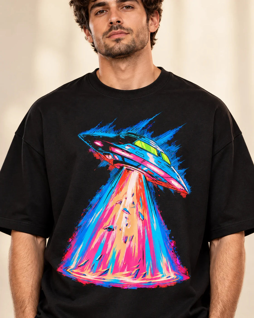Hyperdrive Signal Oversized French Terry T-Shirt #StrangeSignals