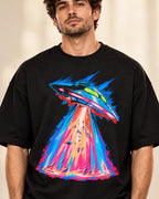 Hyperdrive Signal Oversized French Terry T-Shirt #StrangeSignals