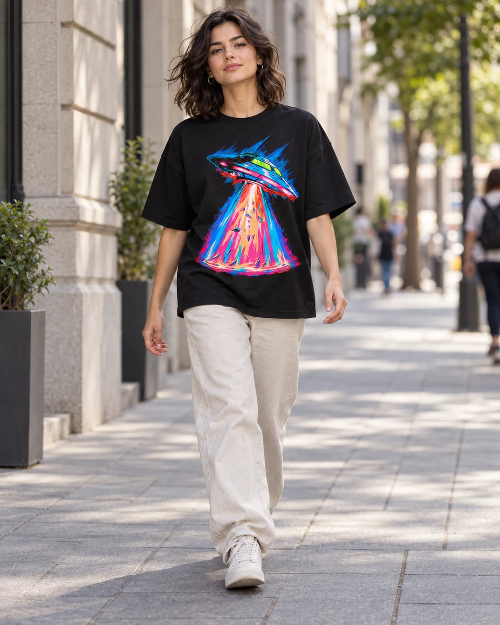 Hyperdrive Signal Oversized French Terry T-Shirt #StrangeSignals