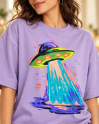 Electric Lagoon Oversized French Terry T-Shirt #StrangeSignals
