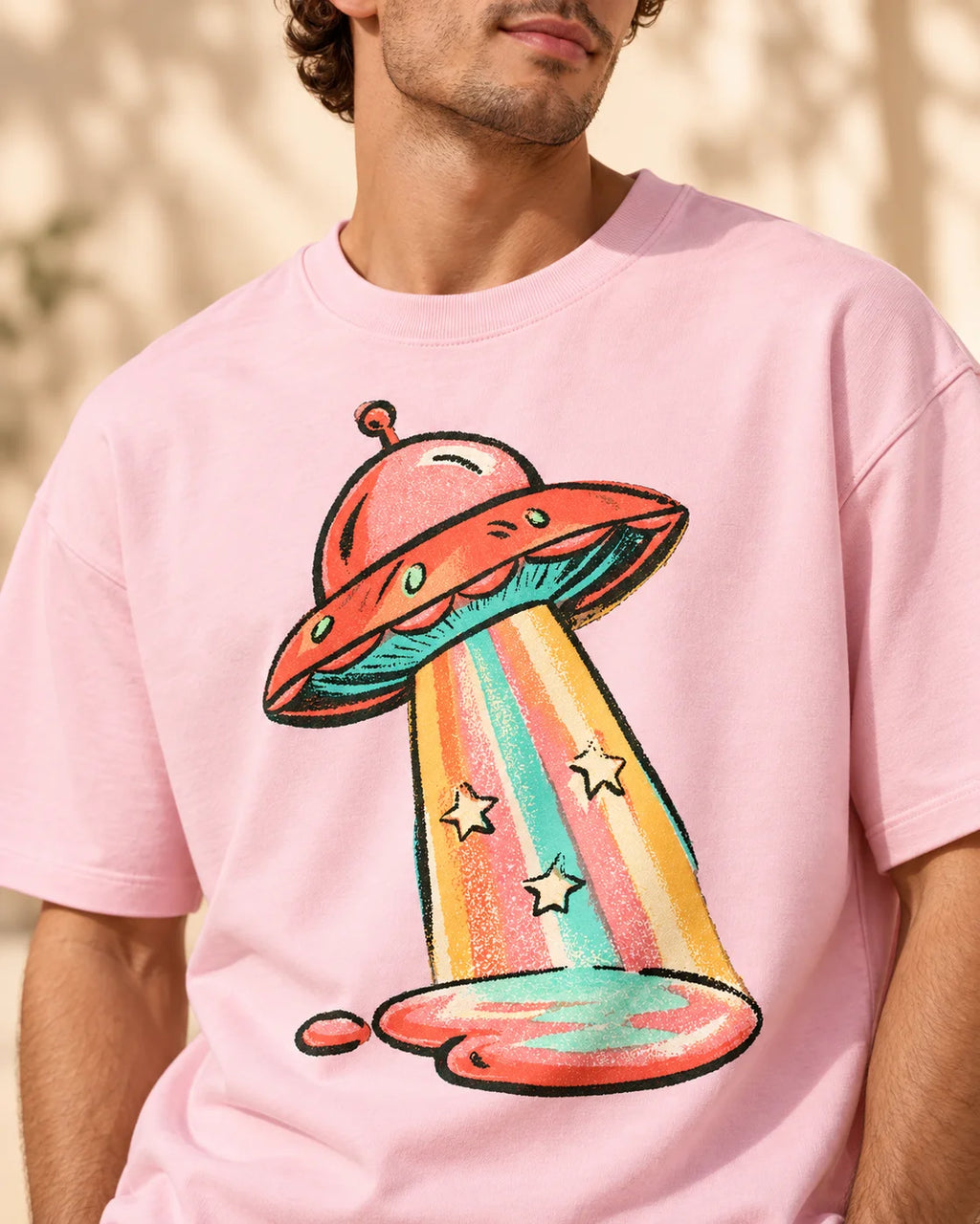 Candy Orbit Oversized French Terry T-Shirt #StrangeSignals