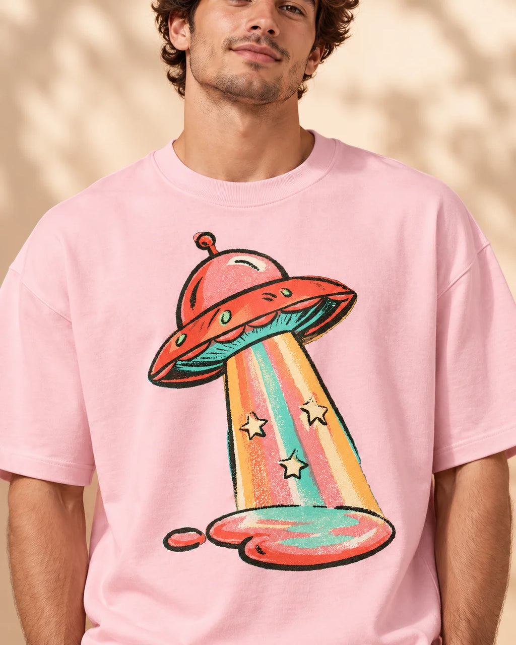 Candy Orbit Oversized French Terry T-Shirt #StrangeSignals