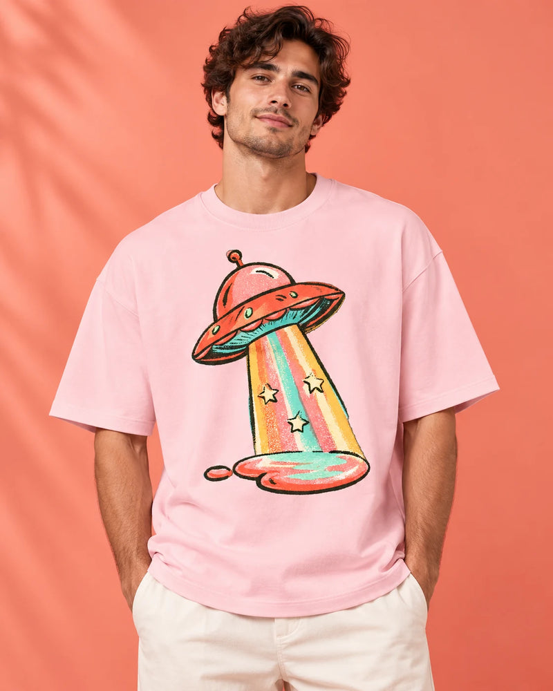 Candy Orbit Oversized French Terry T-Shirt #StrangeSignals