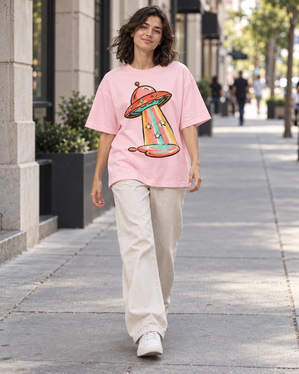 Candy Orbit Oversized French Terry T-Shirt #StrangeSignals