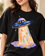 Lunar Haze Oversized French Terry T-Shirt #StrangeSignals