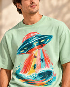 Tidal Transit Oversized French Terry T-Shirt #StrangeSignals