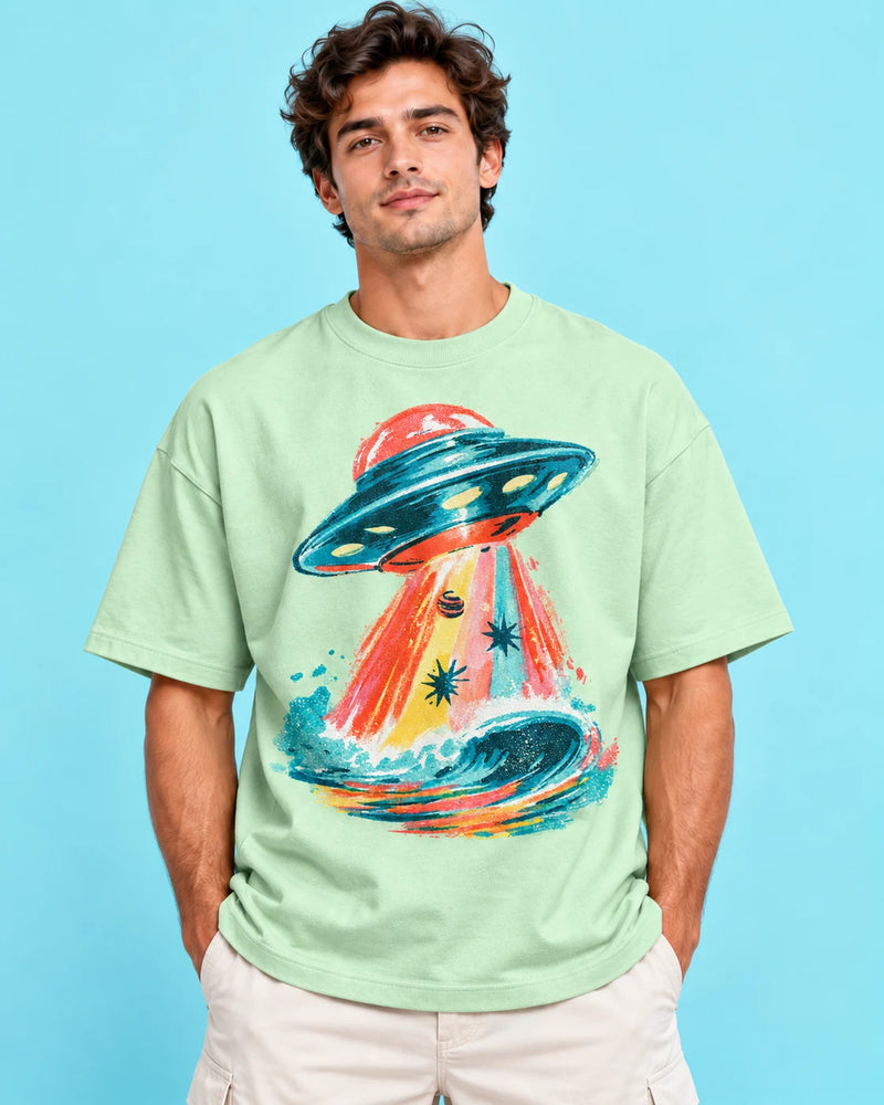 Tidal Transit Oversized French Terry T-Shirt #StrangeSignals