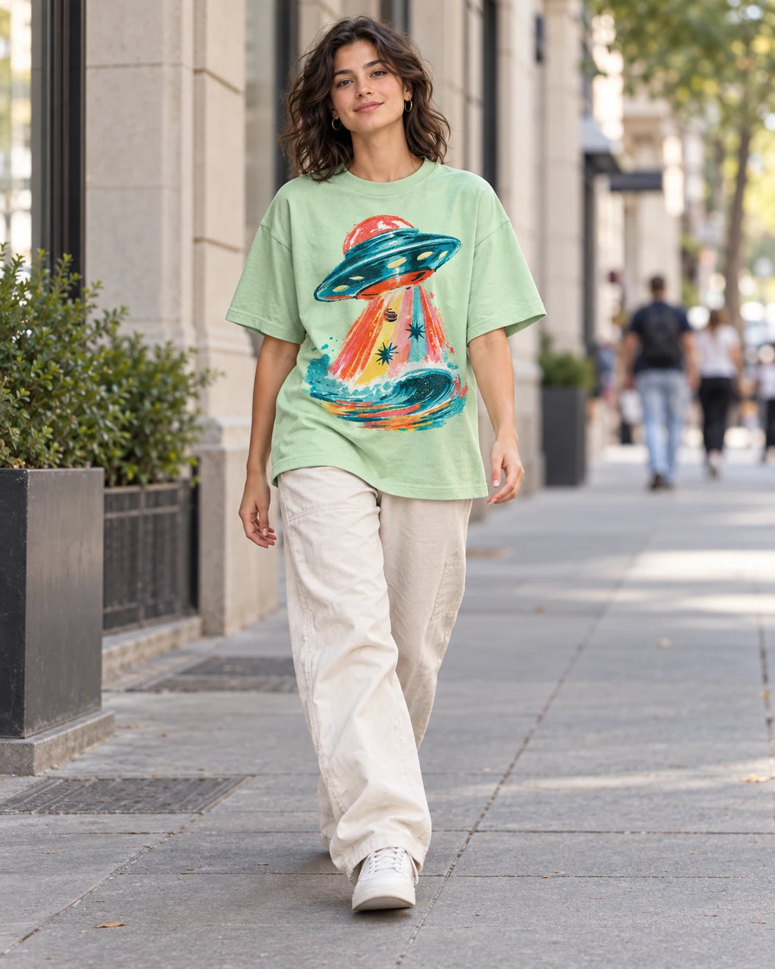 Tidal Transit Oversized French Terry T-Shirt #StrangeSignals