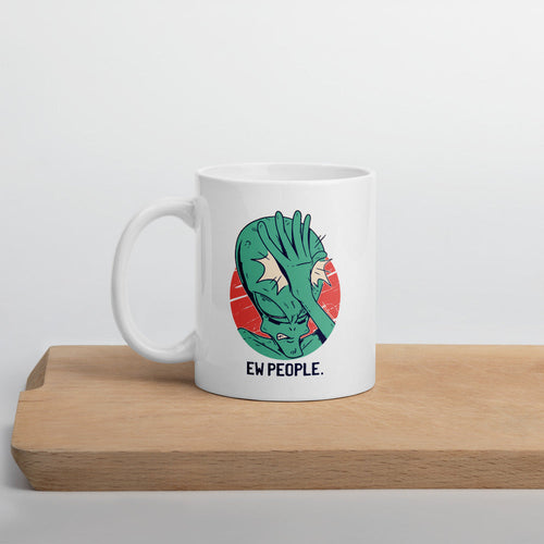Alien Facepalm coffee mug – Fourth Dimension Club