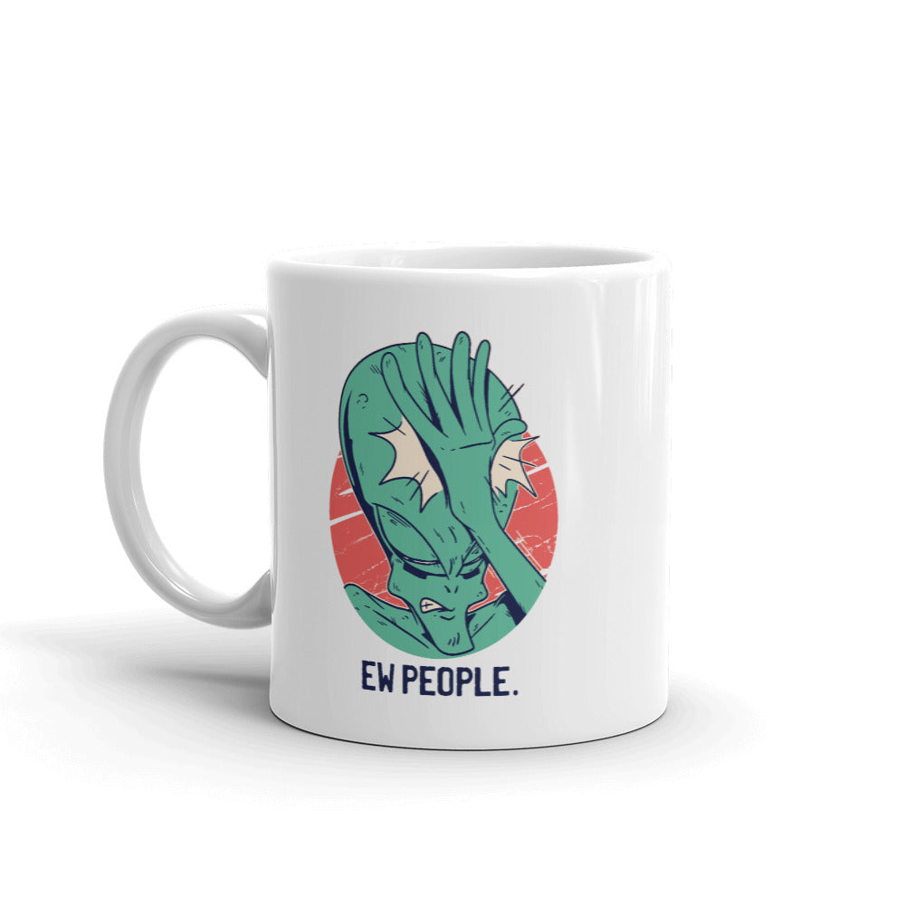 Alien Facepalm Coffee Mug — detail view 4