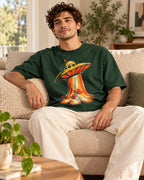 Solar Petals Oversized French Terry T-Shirt #StrangeSignals