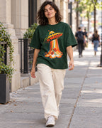 Solar Petals Oversized French Terry T-Shirt #StrangeSignals