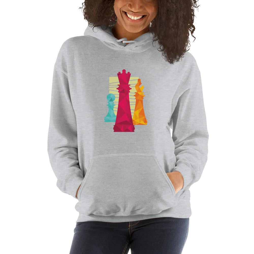 Chess Pieces Unisex Hooded Sweatshirt