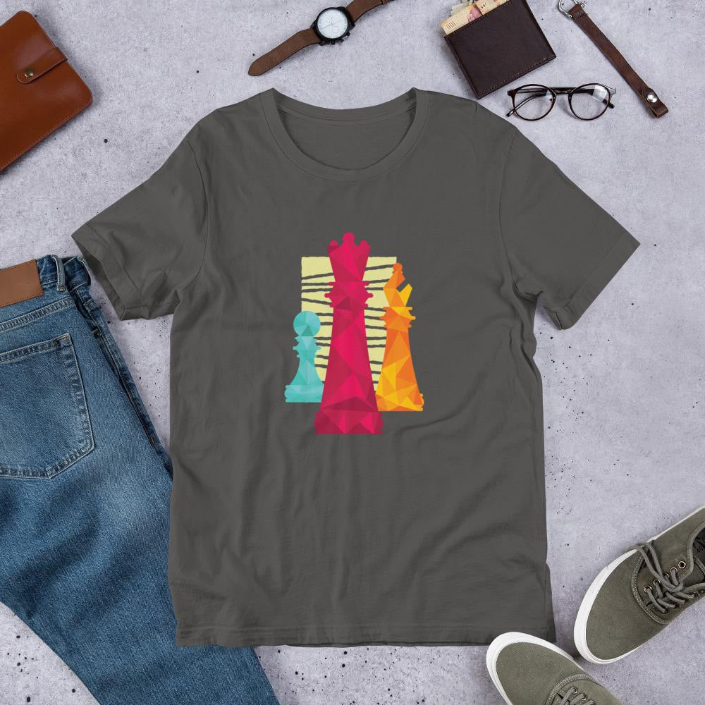 Chess Pieces graphic tee front print – Fourth Dimension Club