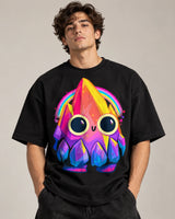 Crystal Rainbow Oversized French Terry T-Shirt #LittleVisitors