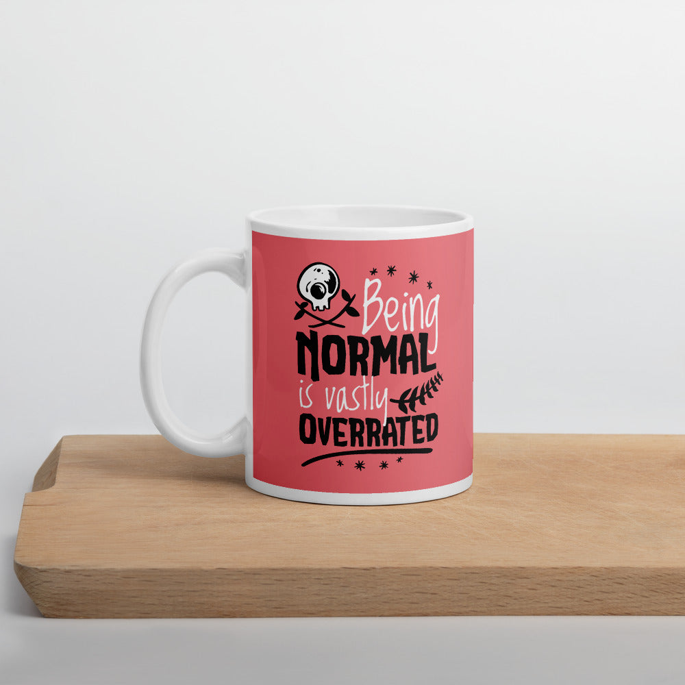 Normal Is Overrated Coffee Mug — back view