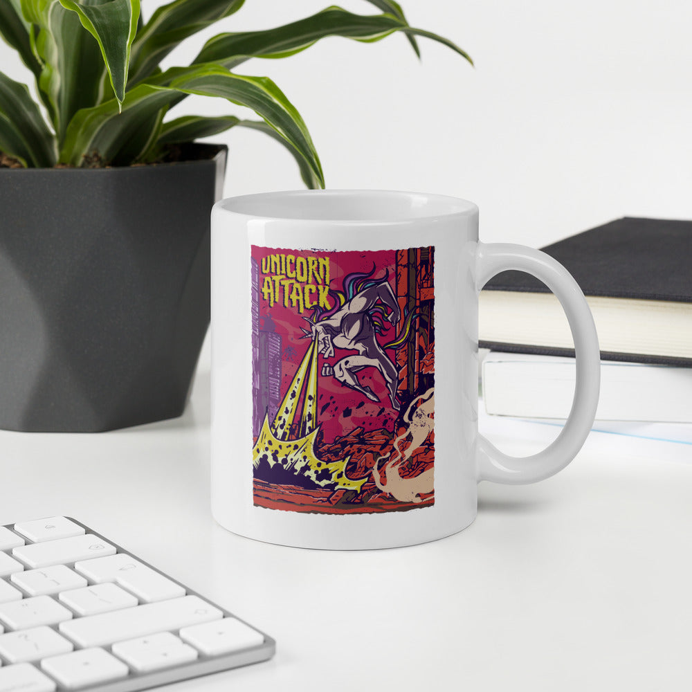 Unicorn Attack Coffee Mug — detail view 5