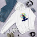 Yoga Energy science hoodie front graphic – Fourth Dimension Club