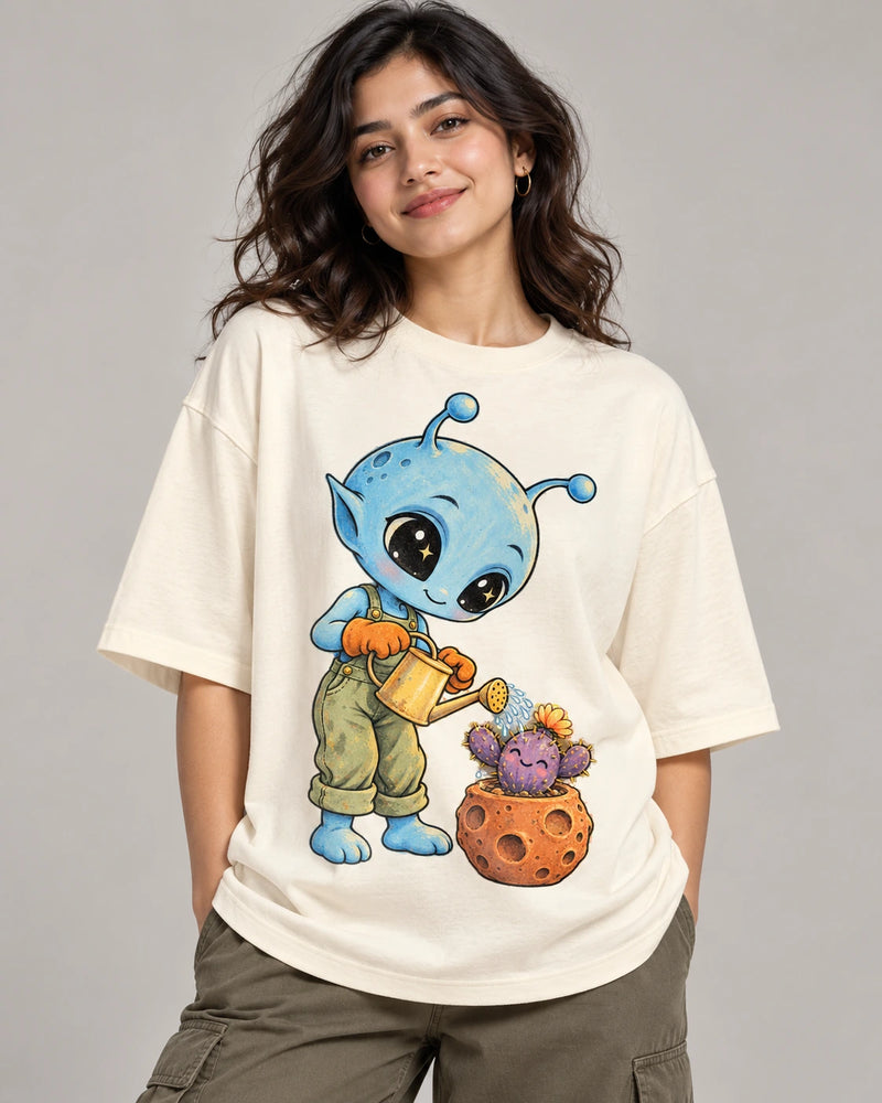 Meteor Gardener Oversized French Terry T-Shirt #LittleVisitors
