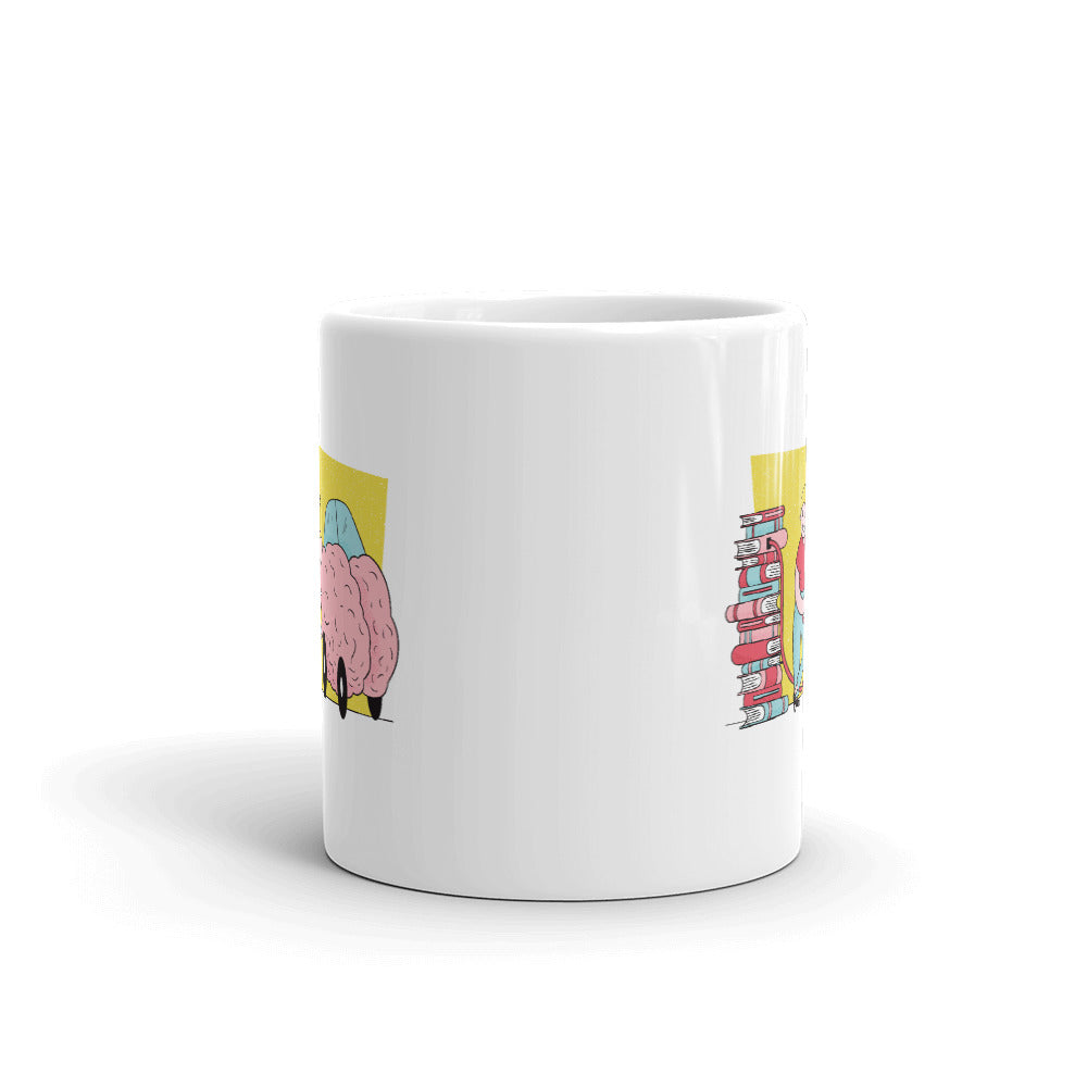 Book Fuel Coffee Mug — back view