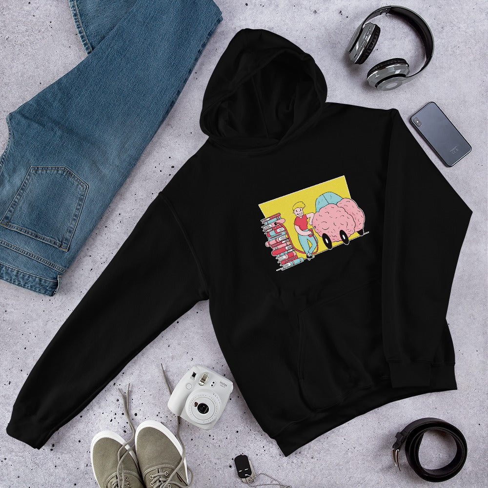 Book Fuel Unisex Hooded Sweatshirt