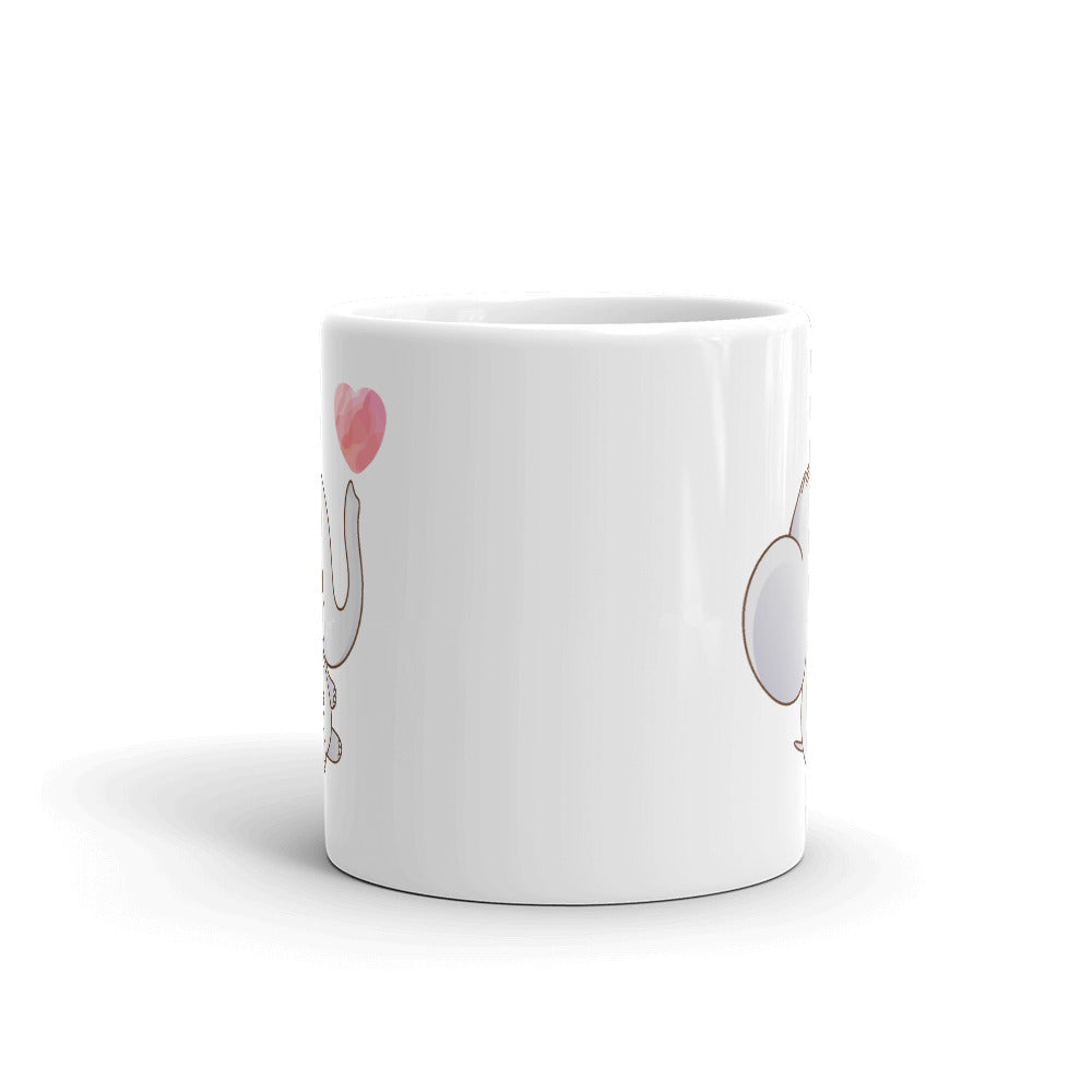 Cute Baby Elephant Coffee Mug — back view