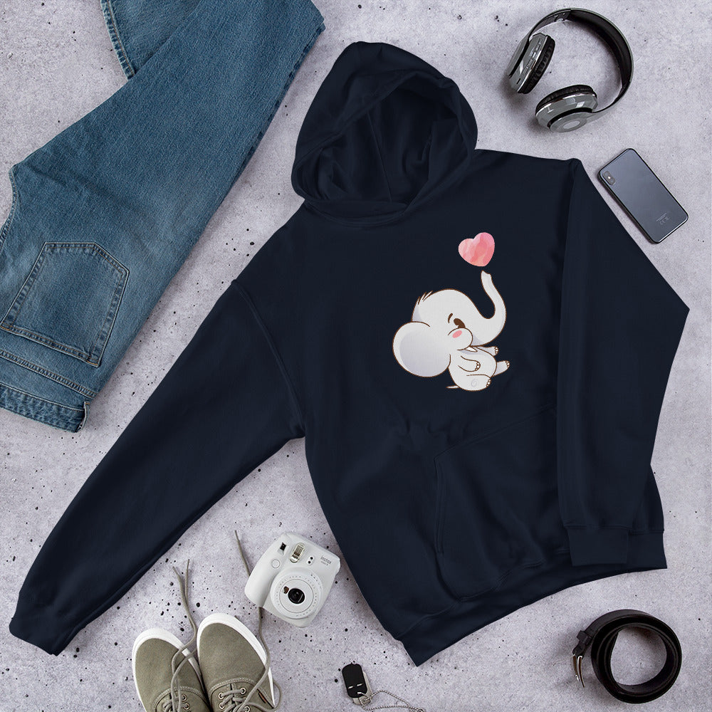 Cute Baby Elephant graphic hoodie – Fourth Dimension Club