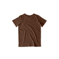 Kid's Plain Half Sleeve T-Shirt — Coffee Brown