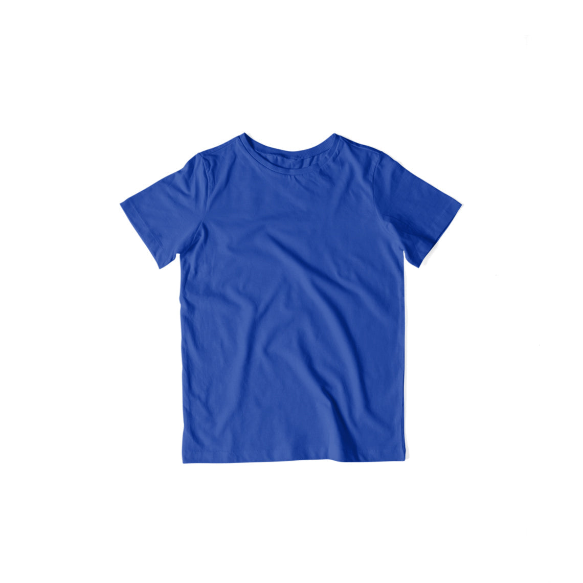 Kid's Plain Half Sleeve T-Shirt — Royal Blue