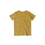 Kid's Plain Half Sleeve T-Shirt — Mustard Yellow