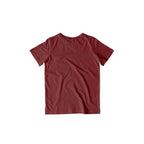 Kid's Plain Half Sleeve T-Shirt — Maroon