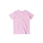Kid's Plain Half Sleeve T-Shirt — Light Pink