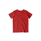 Kid's Plain Half Sleeve T-Shirt — Red
