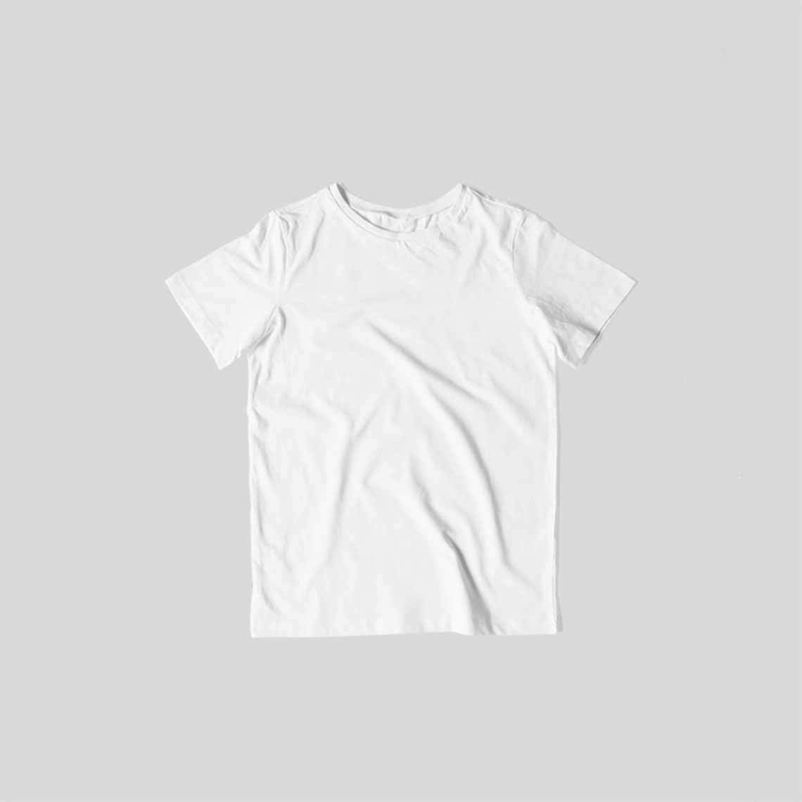 Kid's Plain Half Sleeve T-Shirt — White