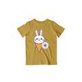 Cute Rabbit Kid's T-Shirt — Mustard Yellow
