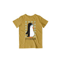 Penguin Unicorn Kid's T-Shirt — Mustard Yellow