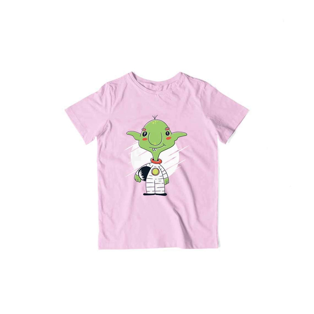 Goblin Astronaut Kid's T-Shirt — Light Pink