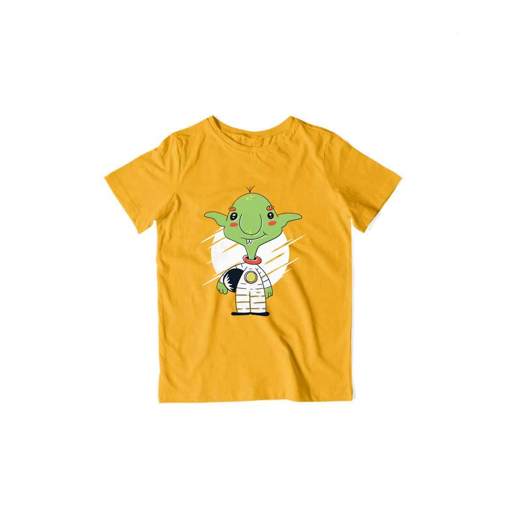 Goblin Astronaut Kid's T-Shirt — Golden Yellow