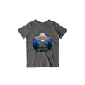Believe in UFO Kid's T-Shirt — Charcoal Grey