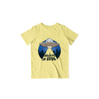 Believe in UFO Kid's T-Shirt — Butter Yellow