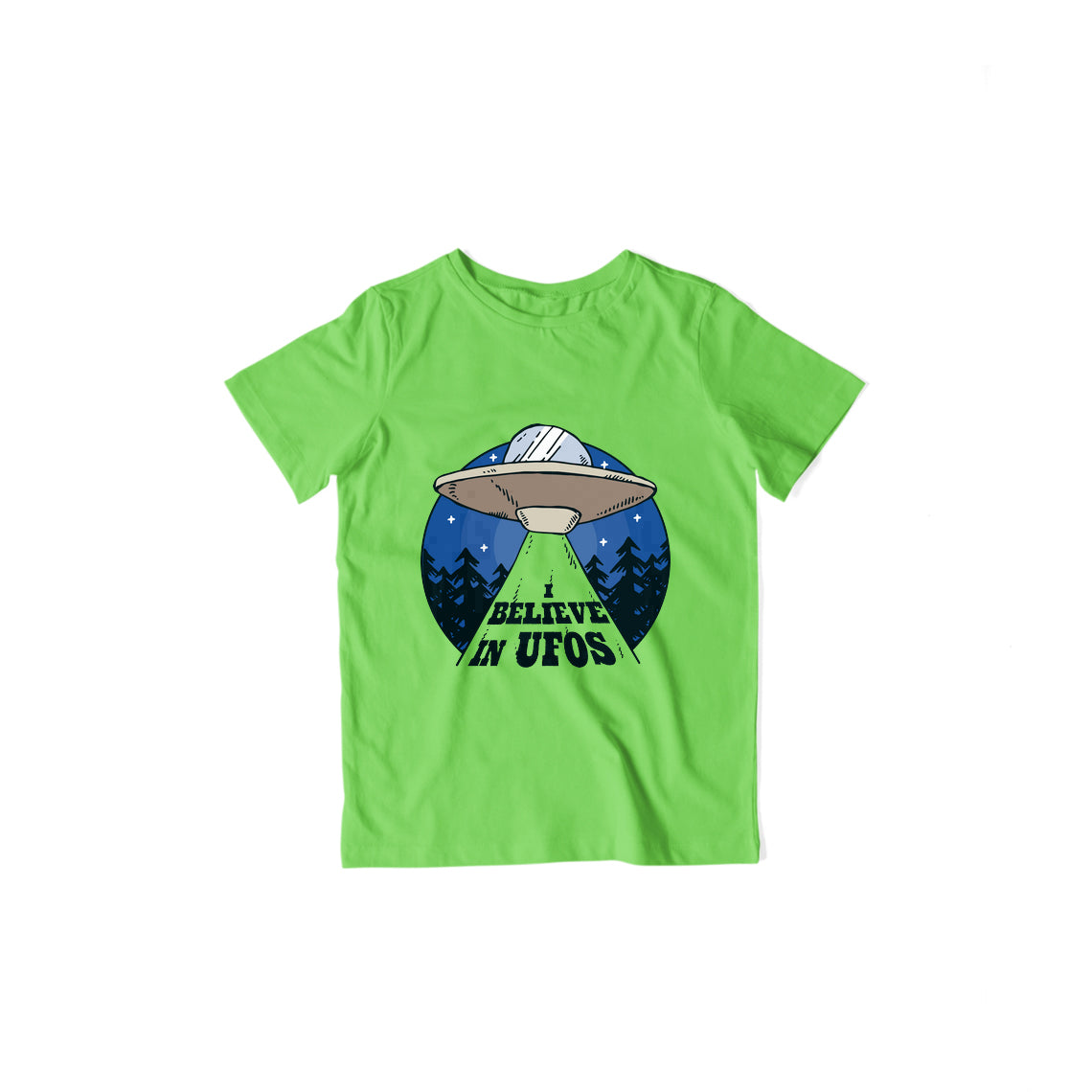 Believe in UFO Kid's T-Shirt — Liril Green