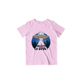 Believe in UFO Kid's T-Shirt — Light Pink