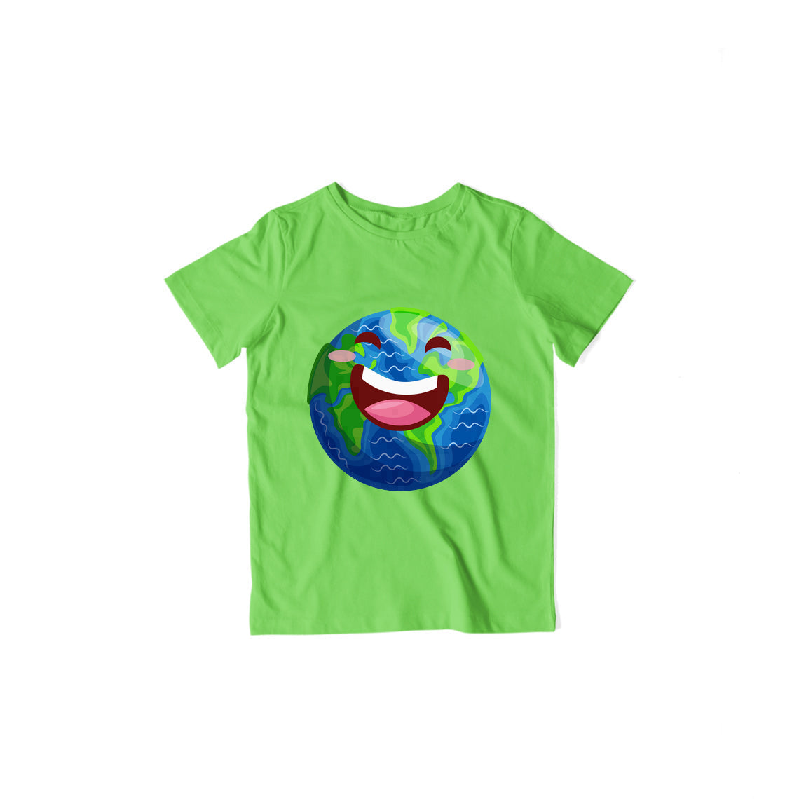 Happy Earth Kids T-Shirt — Liril Green