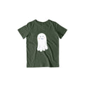 Cute Ghost Kids T-Shirt — Olive Green